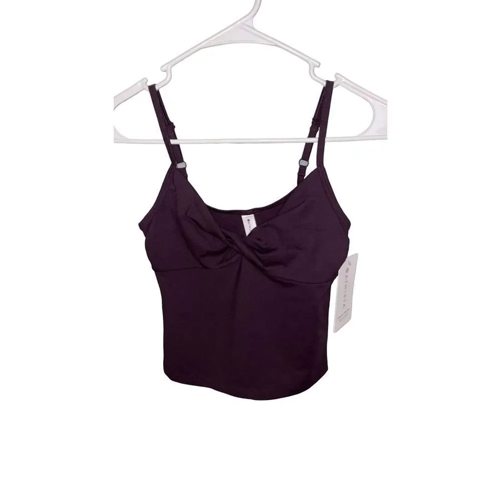 NEW NWT ATHLETA Violet Purple Powervita Twist Cami Tank Top Sz XS - Picture 3 of 9